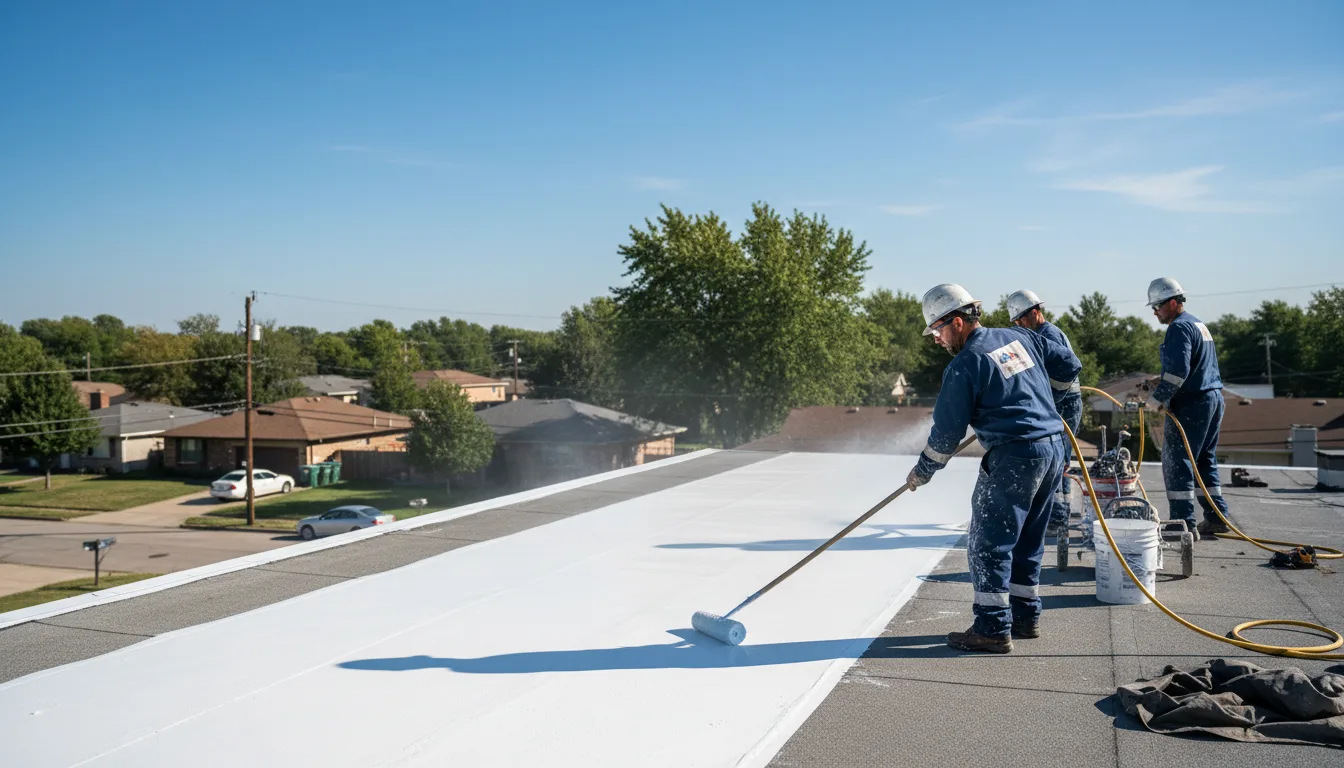 Commercial roof coating in Hazel Park, MI near me